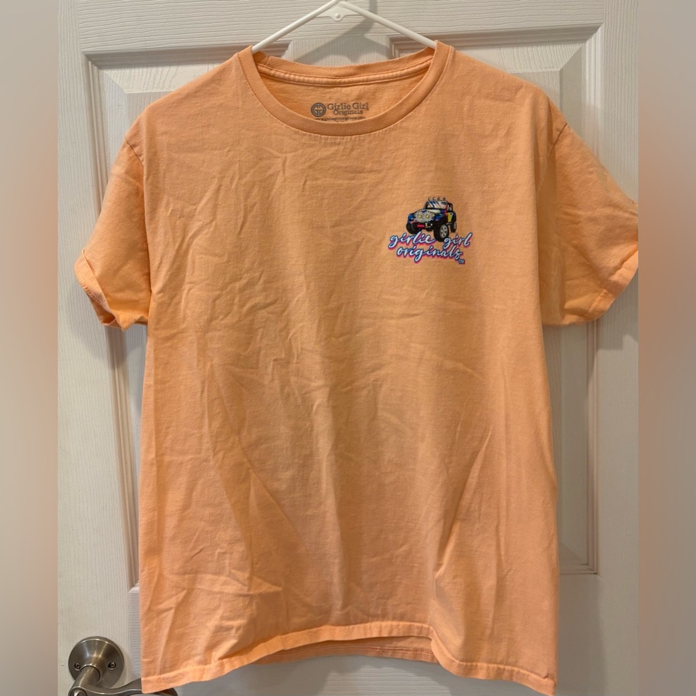 5/$25 Girlie‎ Girl Light Orange Graphic T-Shirt